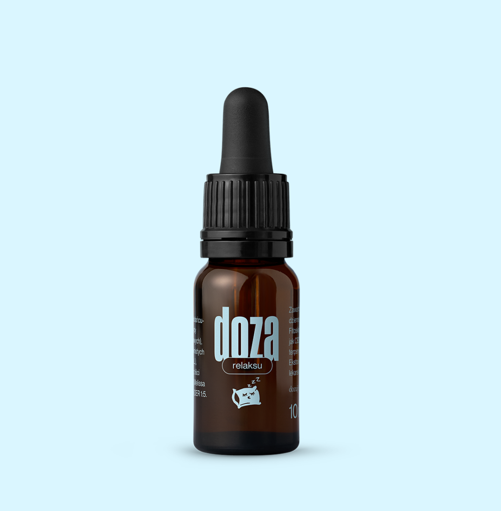 Doza relaksu Kropelki 1000 mg CBD + melisa 💤