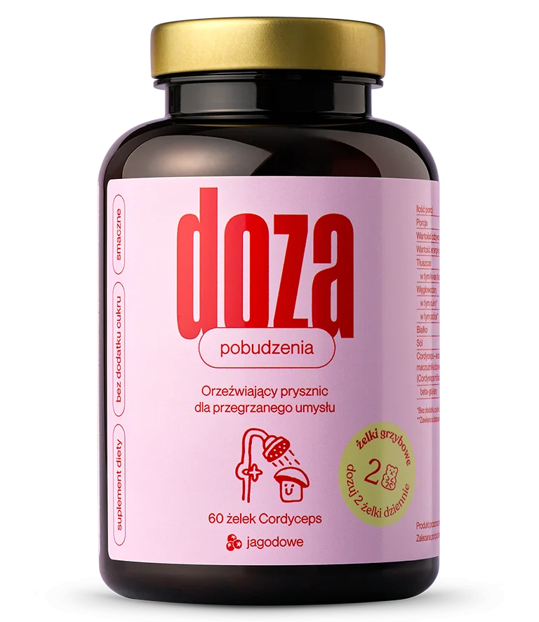 Doza pobudzenia Żelki grzybowe Cordyceps 🍄